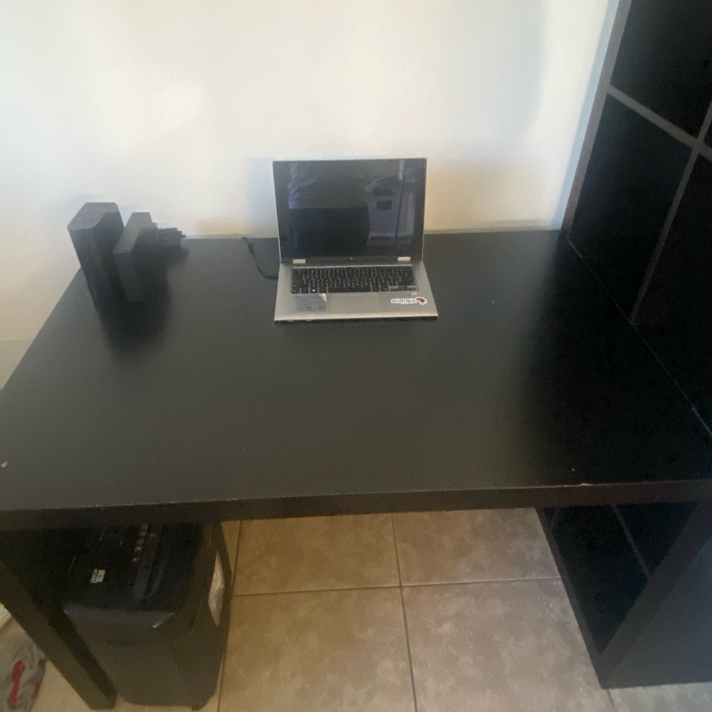 Computer Desk & Shelf - Picture 2 of 4